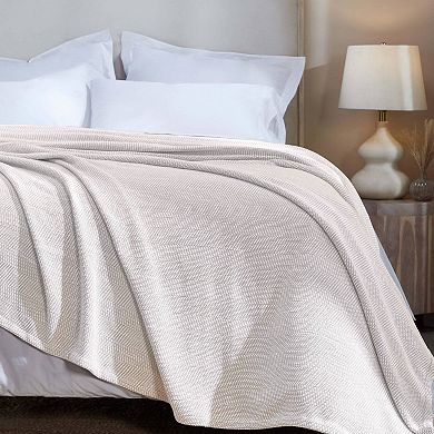 SUPERIOR Chrisney Chevron Medium Weight Cotton Throw Blanket