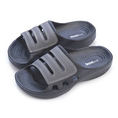 Pupeez Boys Waterproof Rubber Clog Sandals Slip-Resistant Pool Shower Slides