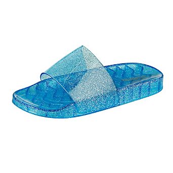 Pupeez Girls Summer Open Toe Jelly Slide Sandals Lightweight Casual Comfort Slide