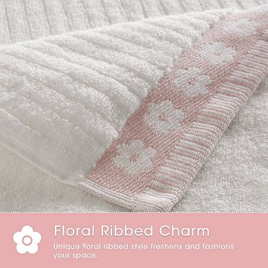 Intelligent Design Flora Rib 2-Piece Towel Set