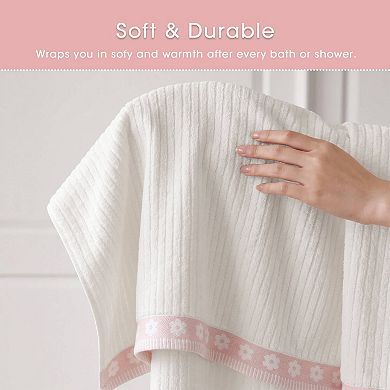 Intelligent Design Flora Rib 2-Piece Towel Set