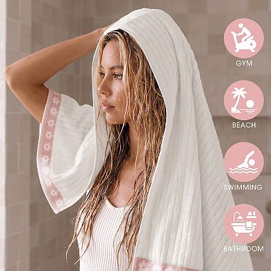 Intelligent Design Flora Rib 2-Piece Towel Set