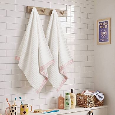 Intelligent Design Flora Rib 2-Piece Towel Set
