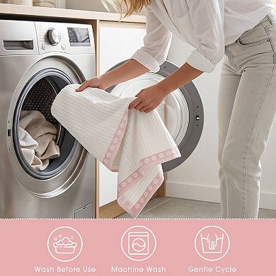 Intelligent Design Flora Rib 2-Piece Towel Set