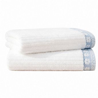 Intelligent Design Flora Rib 2 pc Bath Towel Set