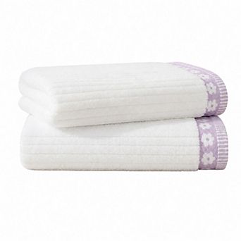 Intelligent Design Flora Rib 2 pc Bath Towel Set