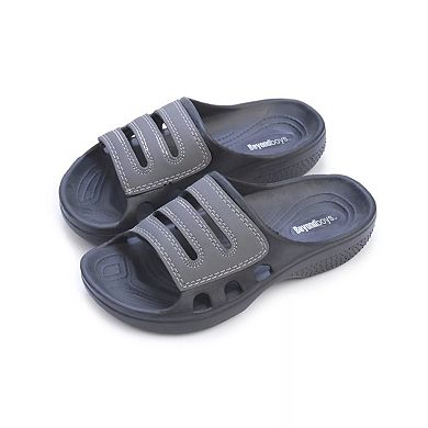 Pupeez Boys Waterproof Rubber Clog Sandals Slip-Resistant Pool Shower Slides