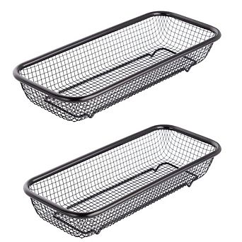 Stainless Steel Stackable Mesh Kitchen Drawer Organizer Baskets for Utensils Spices