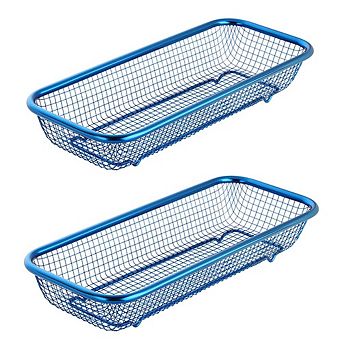 Stainless Steel Stackable Mesh Kitchen Drawer Organizer Baskets for Utensils Spices