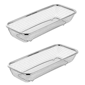 Stainless Steel Stackable Mesh Kitchen Drawer Organizer Baskets for Utensils Spices