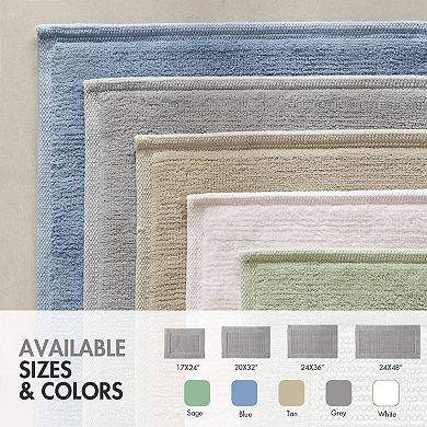 Madison Park Sanctuary Cotton Woven Bath Mat