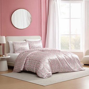 Betsey Johnson Rose Stripe Duvet Set