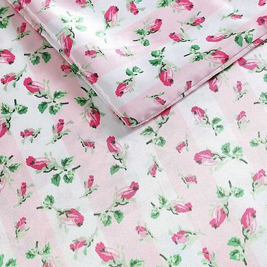 Betsey Johnson Rose Stripe Duvet Set