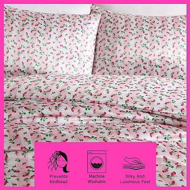 Betsey Johnson Rose Stripe Duvet Set