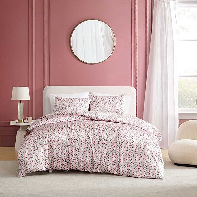 Betsey Johnson Rose Stripe Duvet Set