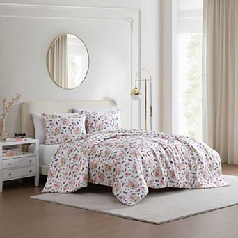 Betsey Johnson Queen Bee Floral Bouquet Duvet Set