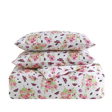 Betsey Johnson Queen Bee Floral Bouquet Duvet Set