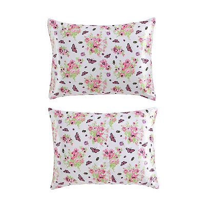 Betsey Johnson Queen Bee Floral Bouquet Duvet Set