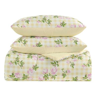 Betsey Johnson Gingham Rose Comforter Set