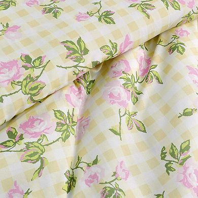 Betsey Johnson Gingham Rose Comforter Set
