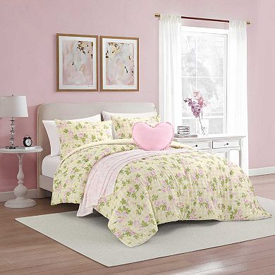 Betsey Johnson Gingham Rose Comforter Set