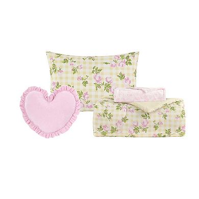 Betsey Johnson Gingham Rose Comforter Set