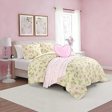 Betsey Johnson Gingham Rose Comforter Set