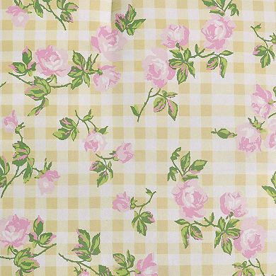 Betsey Johnson Gingham Rose Comforter Set