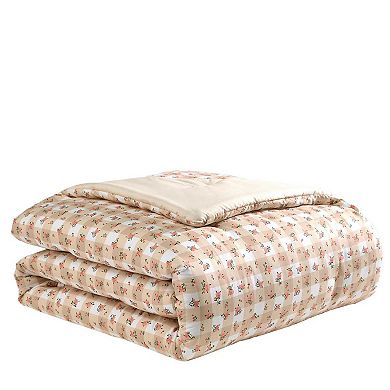 Betsey Johnson Ditsy Floral Gingham Comforter Set