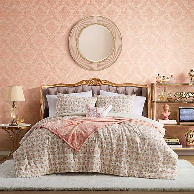 Betsey Johnson Ditsy Floral Gingham Comforter Set