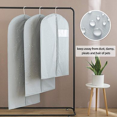 Clear Garment Bags for Gowns Long Thick PEVA Dustproof Travel Storage