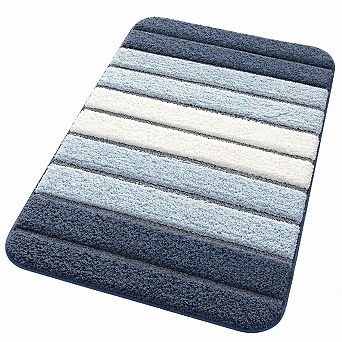 Bath Mats Absorbent Microfiber Quick Dry Washable Non Slip Soft Fluffy Multi Purpose Rugs