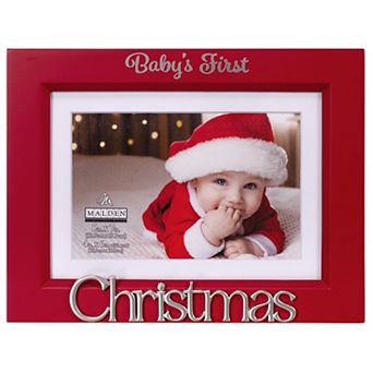 Malden Baby's First Christmas Picture Frame