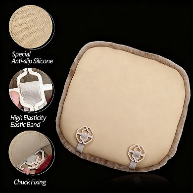 Sheepskin Car Seat Cushion Breathable Warm Universal Fit