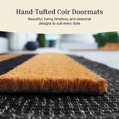 Door Mat Sunset Palms 17"x30" Non-Slip Backing Durable Coir Indoor Outdoor Entryway