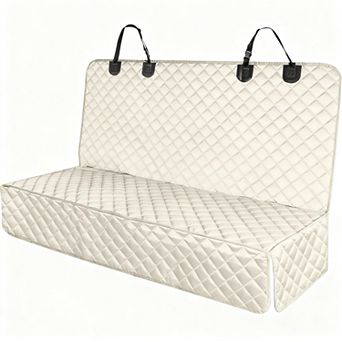 Waterproof Pet Bench Seat Cover Car SUV Nonslip Scratchproof Dog Backseat Protection Washable