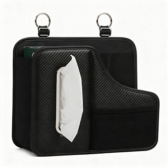 Car Tissue Holder Seat Organizer Cup Holder Headrest Storage Large Box 100-130 Tissues