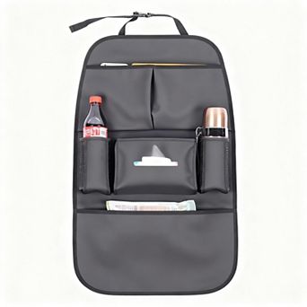 Car Backseat Organizer Seat Storage Bag Holders Water Resistant Kick Mat Protector