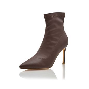 MYNDIE Pointed Toe Stiletto Heel Ankle Boots