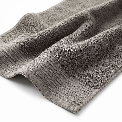 SUPERIOR Solid Jacquard 12-Piece Cotton Washcloth Set
