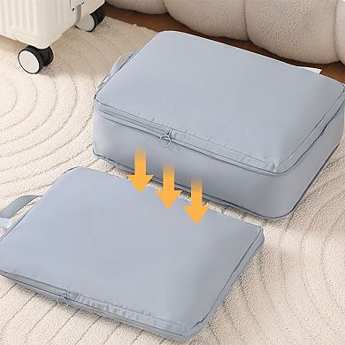 Travel Packing Cube Set with Zipper Closure Storage Bags Lightweight Organizer Luggage Multi Size