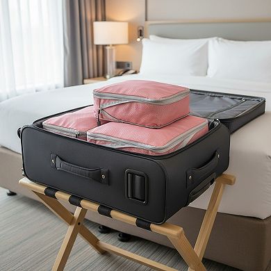 Lightweight Travel Packing Cubes Set with Zipper Closure Storage Bags Luggage Organizer Multi Size