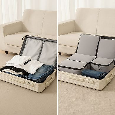 Travel Packing Cube Set Lightweight Zipper Storage Luggage Organizer Multi Size Clothing Packing Set