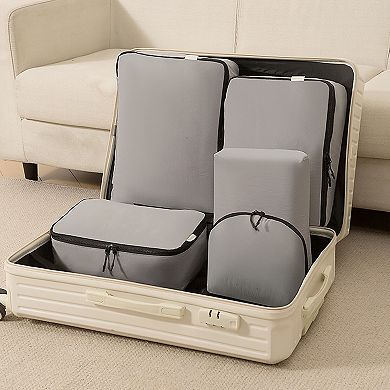 Travel Packing Cube Set Lightweight Zipper Storage Luggage Organizer Multi Size Clothing Packing Set