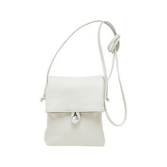 Women's Leather Phone Crossbody Bag with Flap Closure Slim Wallet Design and Adjustable Strap