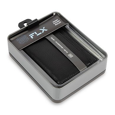 Men’s FLX RFID Magnetic Slim Front Pocket Pebbled Wallet