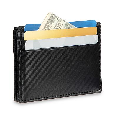 Men’s FLX RFID Front Pocket Wallet with Carbon Fiber Texture