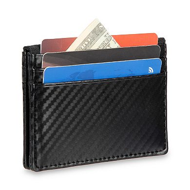 Men’s FLX RFID Front Pocket Wallet with Carbon Fiber Texture