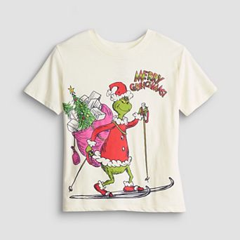Girls 7-16 Grinch Skiing Graphic Tee