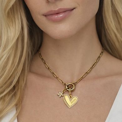 Bloom MOM Heart Necklace